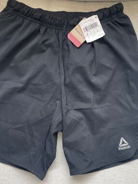 Reebok Black Athletic Training Shorts with Logo
